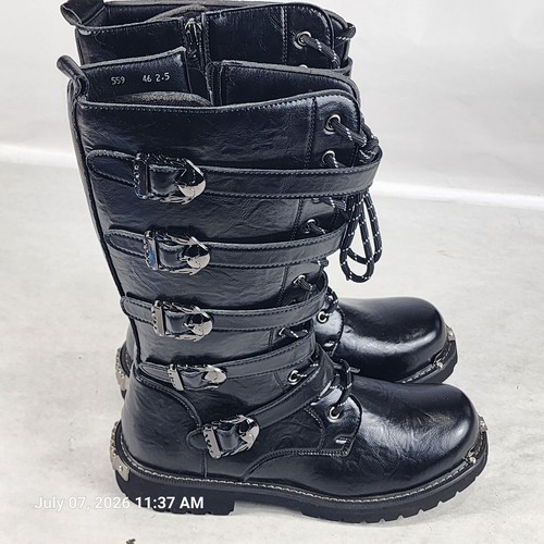 Black medieval pirate boots - medieval,