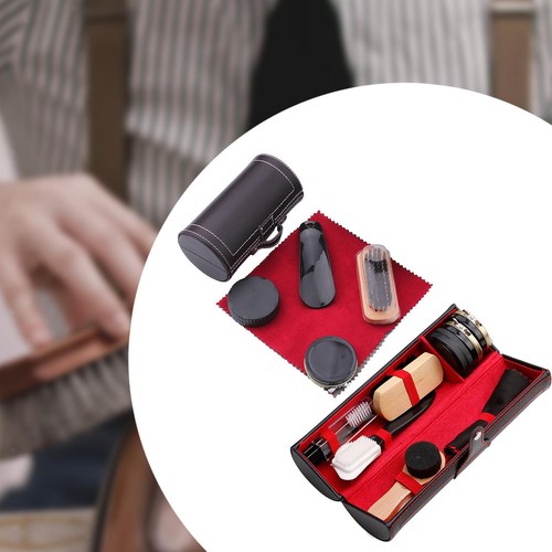 Portable shoe polish - shoe, kit