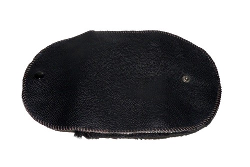 Leather buffing glove - leather,