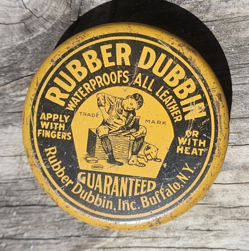 Vintage rubber dubbin leather - rubber,